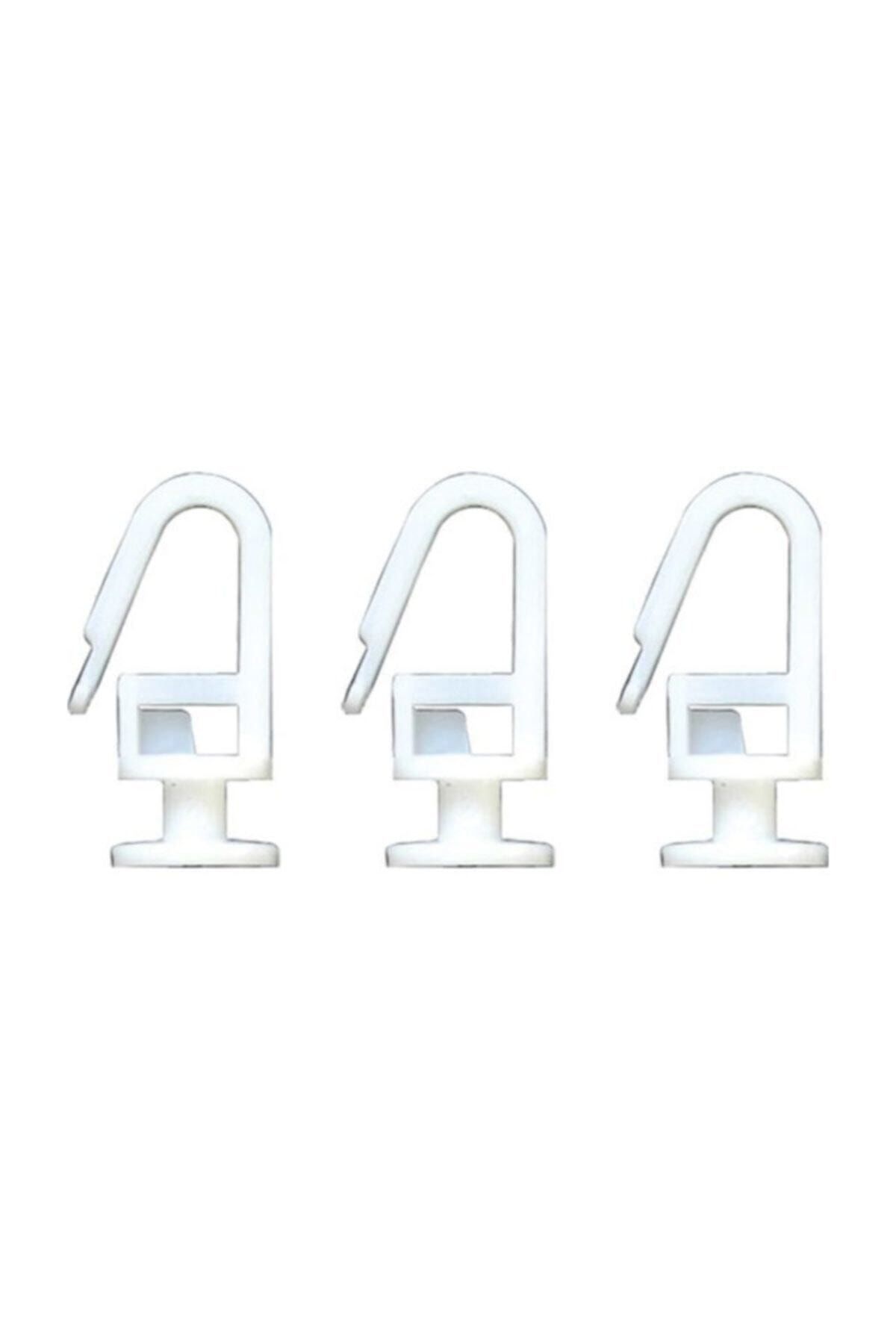 YALÇIN 100 De Bucăți Ruletă Cu Buton Pentru Perdea Din Plastic Cu Blocare - One Size