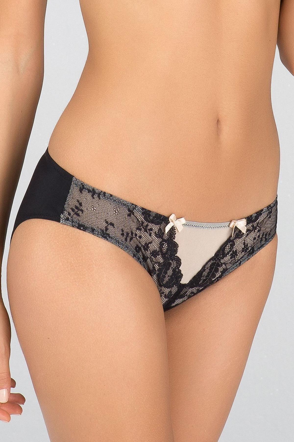 Kom-Γυναικεία Slip Panty Grace Bikini με λουλούδια 3