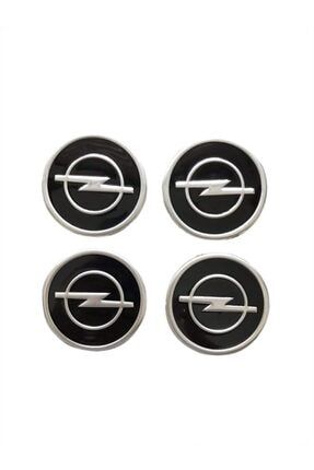 Opel Siyah Jant Göbeği - Jant Göbek Arması Sticker 4'lü Set 60mm OPELJANTARMA