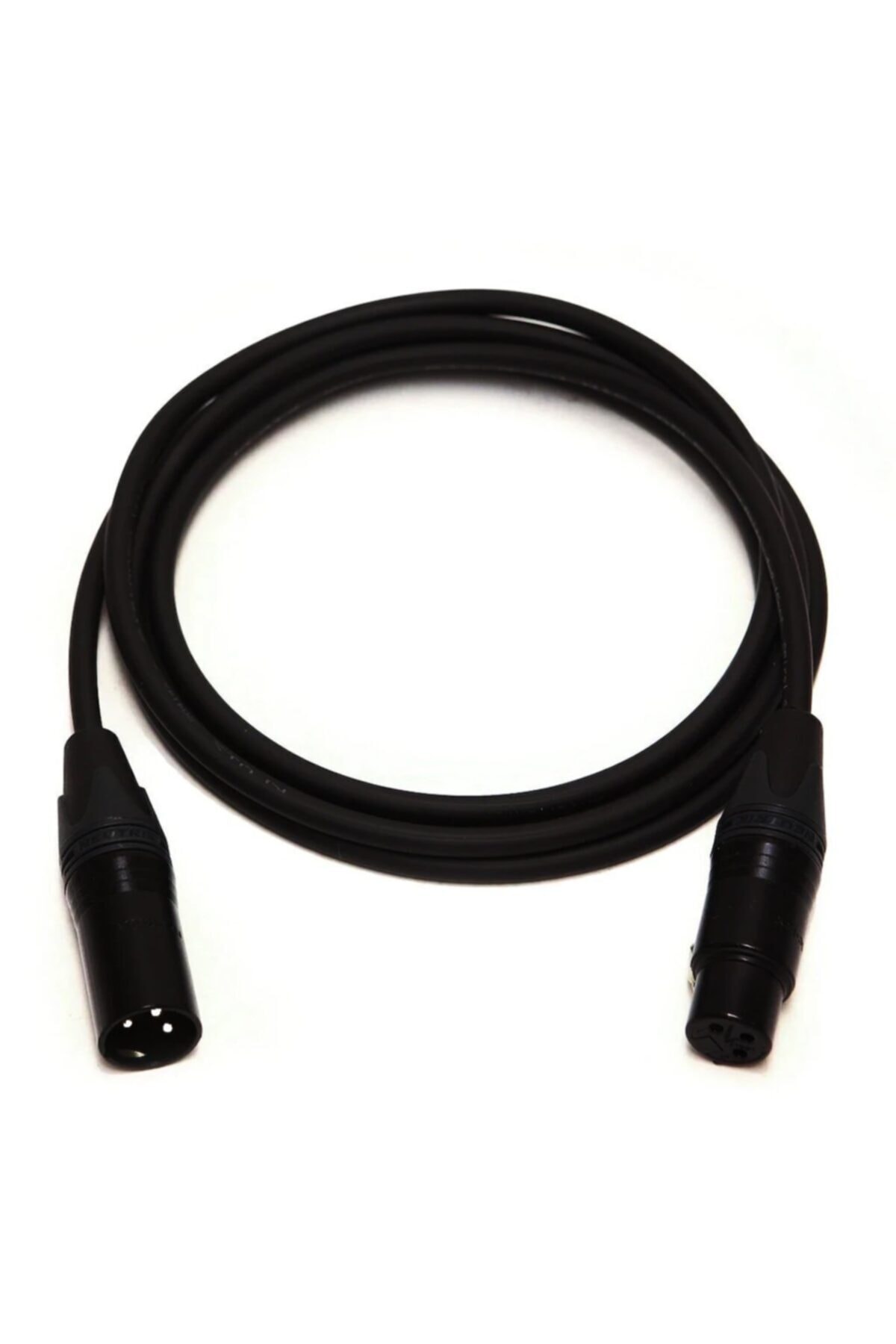 Klotz & Neutrik Tam Bakır Xlr Erkek - Xlr Dişi Black Mikrofon Kablosu Siyah - 1 Metre