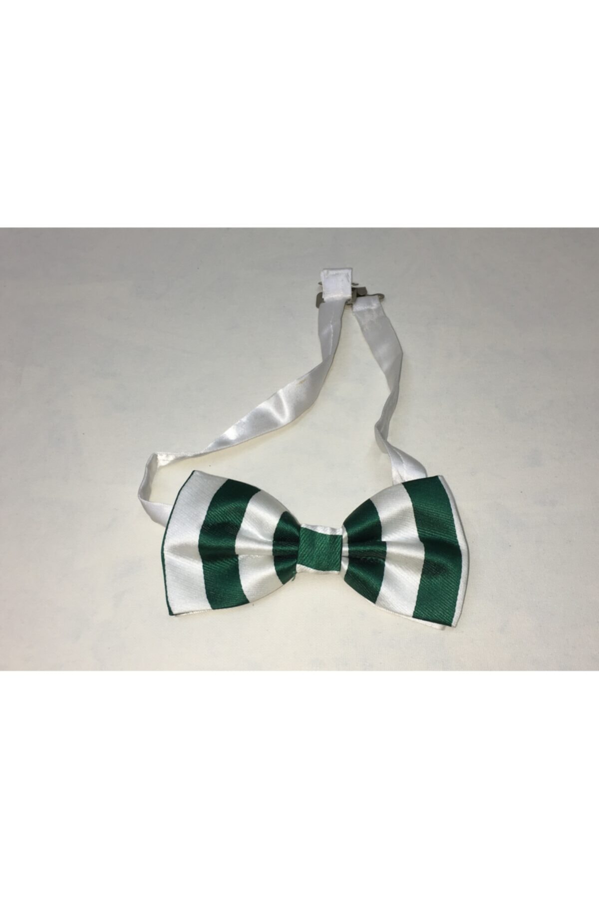 ModaRW16 Yeşil Beyaz Kumaş Papyon