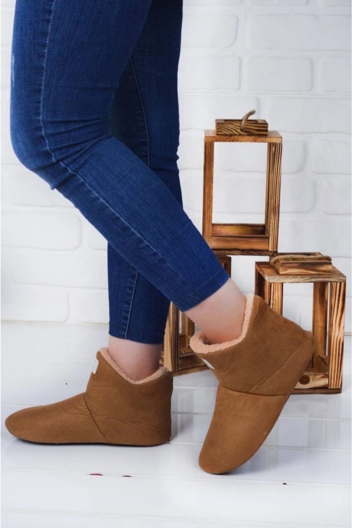 Genel Markalar Unisex Taba Peluş Ev Botu