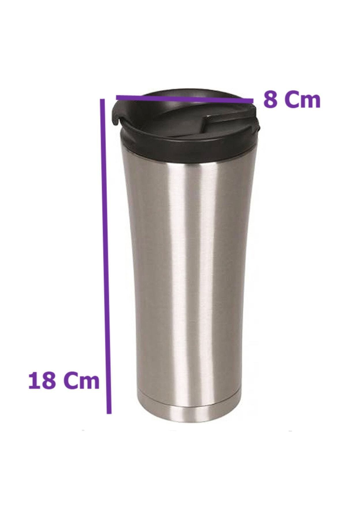 Paslanmaz Çelik Taşınabilir Termos Kupa 350 ml