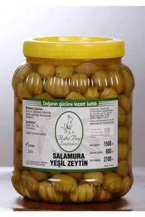 Domat Yeşil Kırma Zeytin 1,5 Kg YZR013