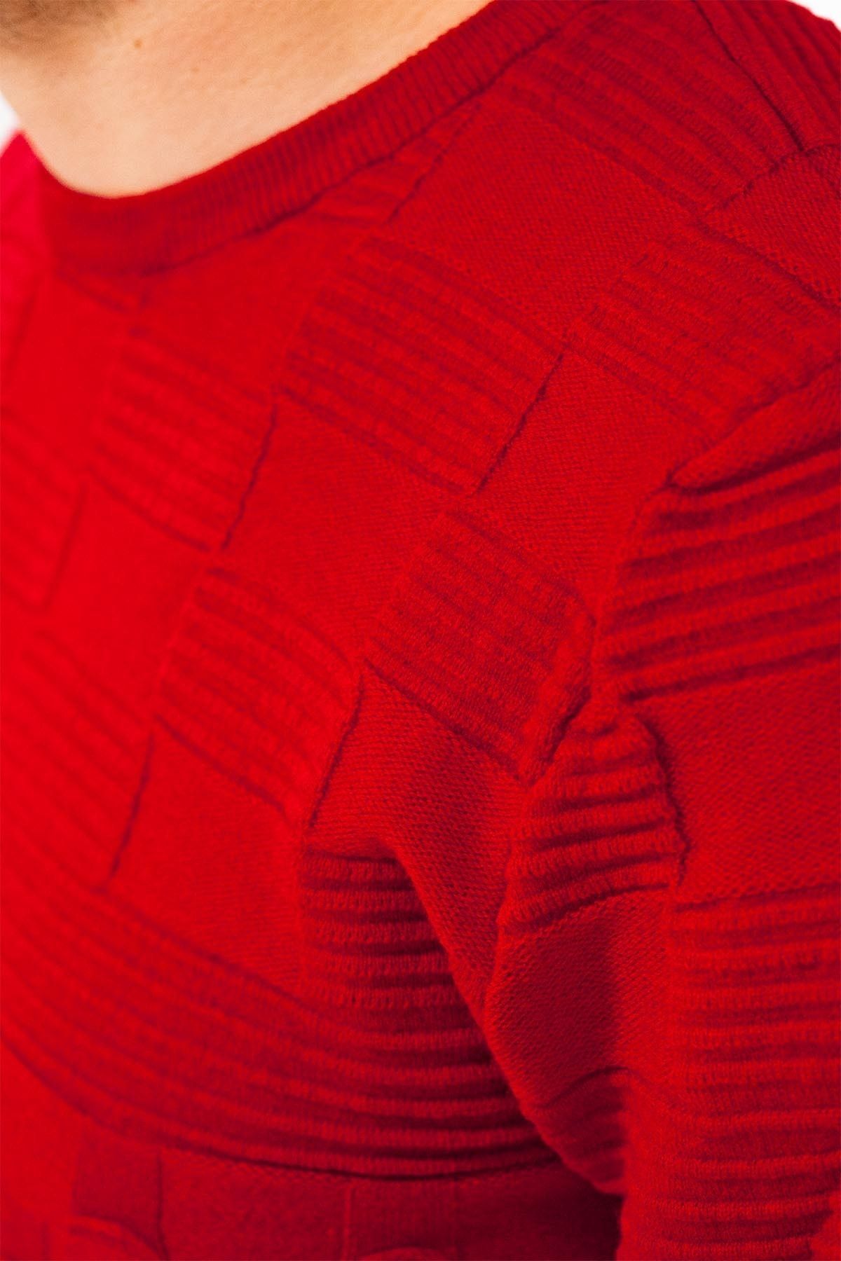 Twin-Turtleneck Patterned Sweater 2