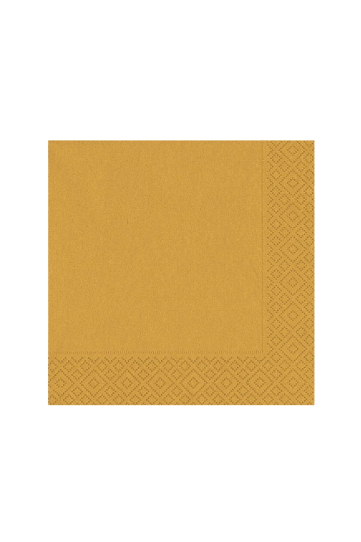 Plain Gold Color Presentation Napkin 16 Pieces Gold Yellow Silver Birthday Party Concept 16x16 Cm