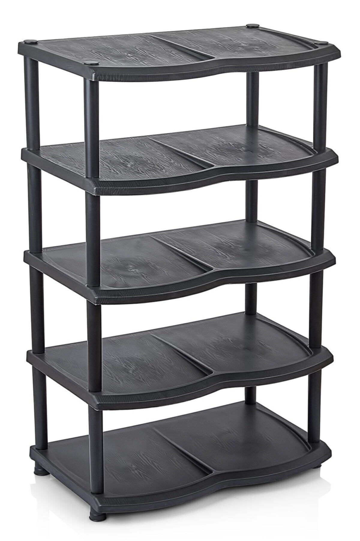 EveFix 5 Tier Shoe Rack Plastic Large black