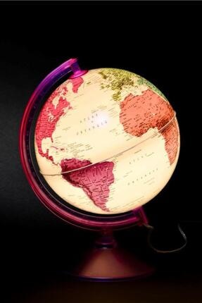 Işıklı Harita Dünya Küresi 26cm (7 Renk) 46254 8692967462544