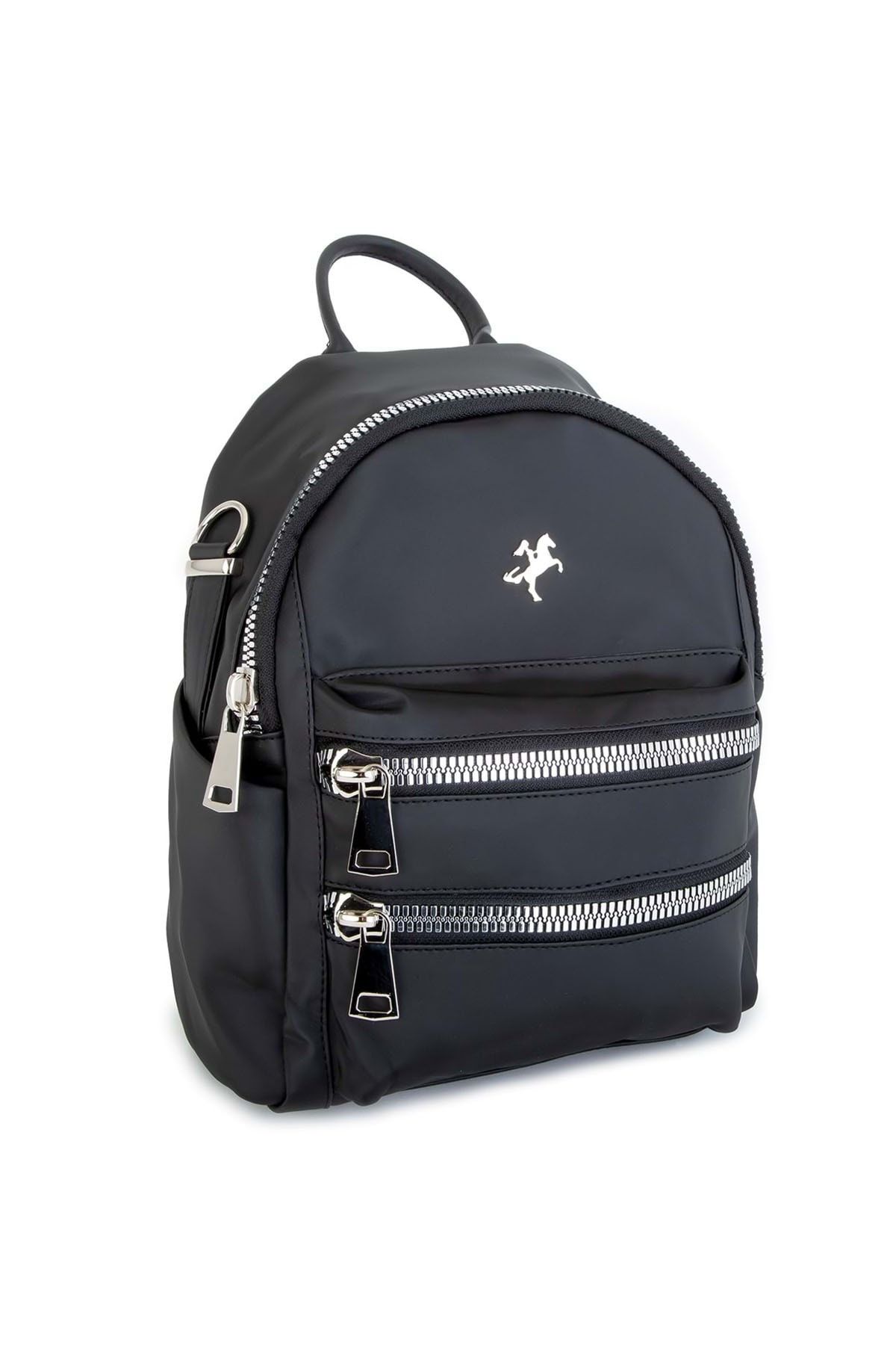 NAS BAG Saten Sırt Çanta Siyah