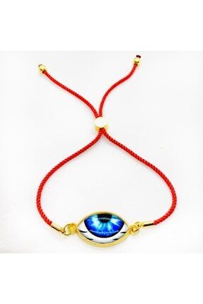 Mavi Gözlü Nazarlıklı Bileklik Evileye Bracelet Kırmızı Ipli Gözlü Bileklik Uçlu