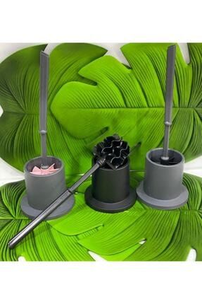 Ünalan Home Plastik Içi Silikonlu Tuvalet Fırçası Siyah 1 Adet (13,5X38CM) AMH0200e35