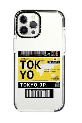 Iphone 12 Pro Casetify Tokyo Desenli Anti Shock Premium Silikonlu Siyah Kenar Detaylı Telefon Kılıfı tokyocstfy12pro