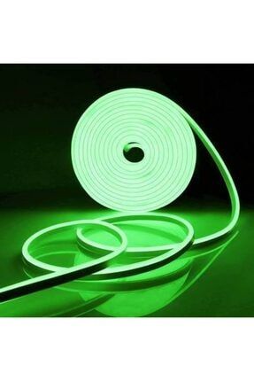 10 Metre Neon Yeşil Hortum Şerit Led Işık Aydınlatma 220 Volt Tak Çalışt +güç Fişi 1307