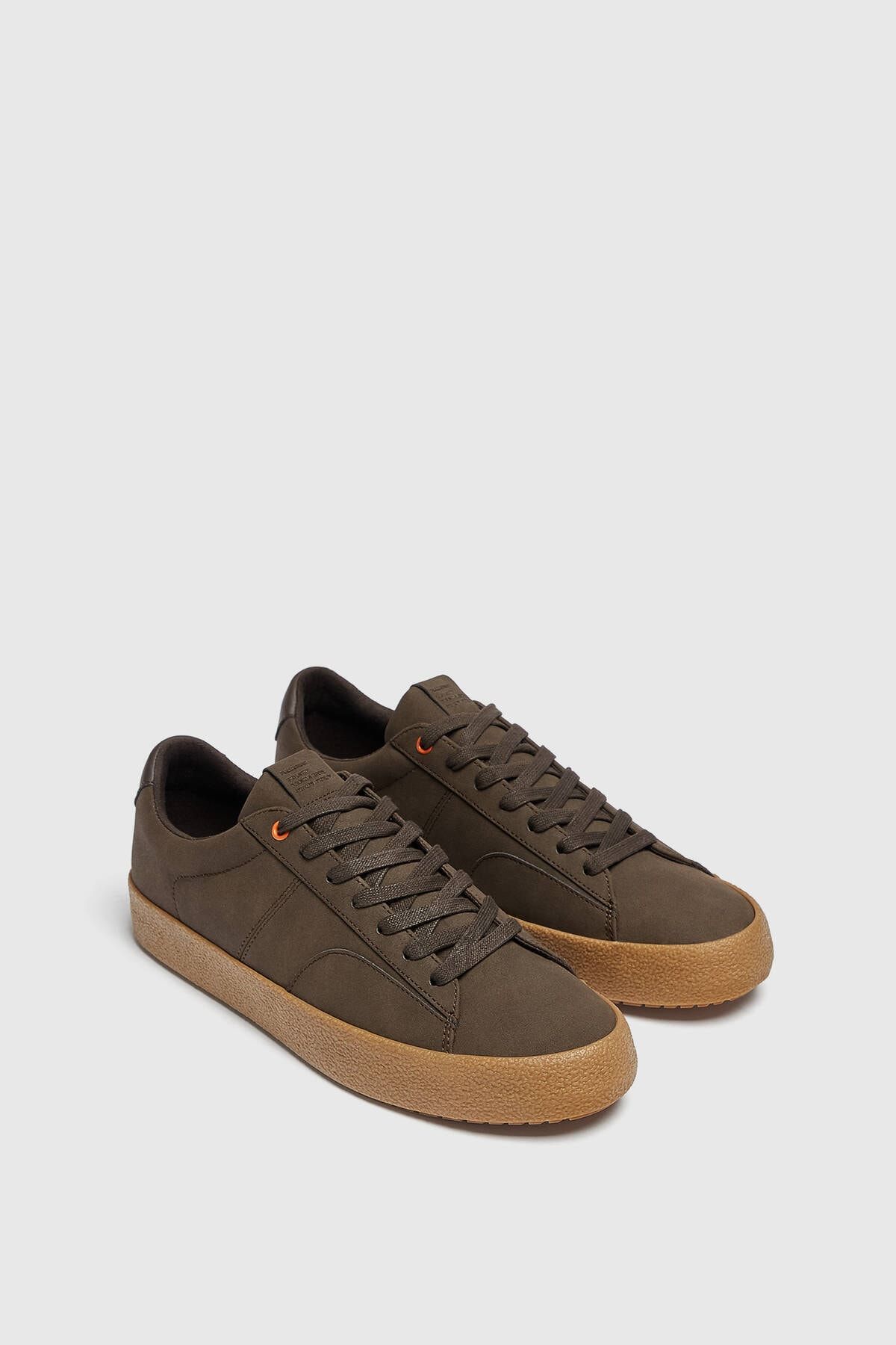 کفش مردانه کتونی اسپورت قهوه ای پول اند بیر Pull & Bear