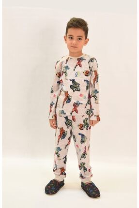 Erkek Çocuk Marvel Pijama Alt Üst Takım TC-1078MARVEL