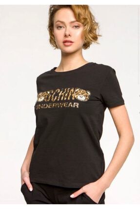Moschino Underwear Woman Black T-shirt MSC75CTR734BYN53Z
