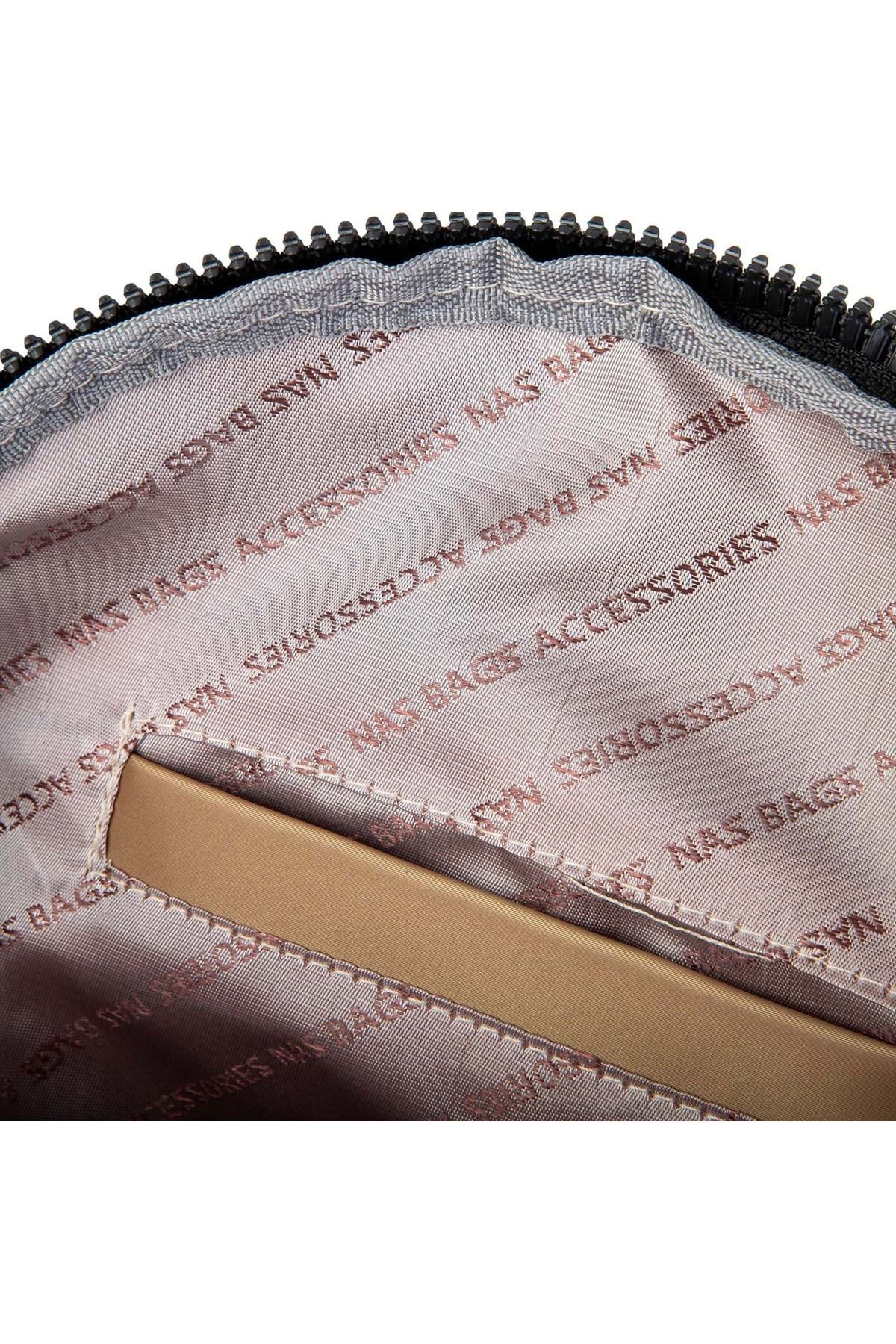 NAS BAG Saten Sırt Çanta Siyah