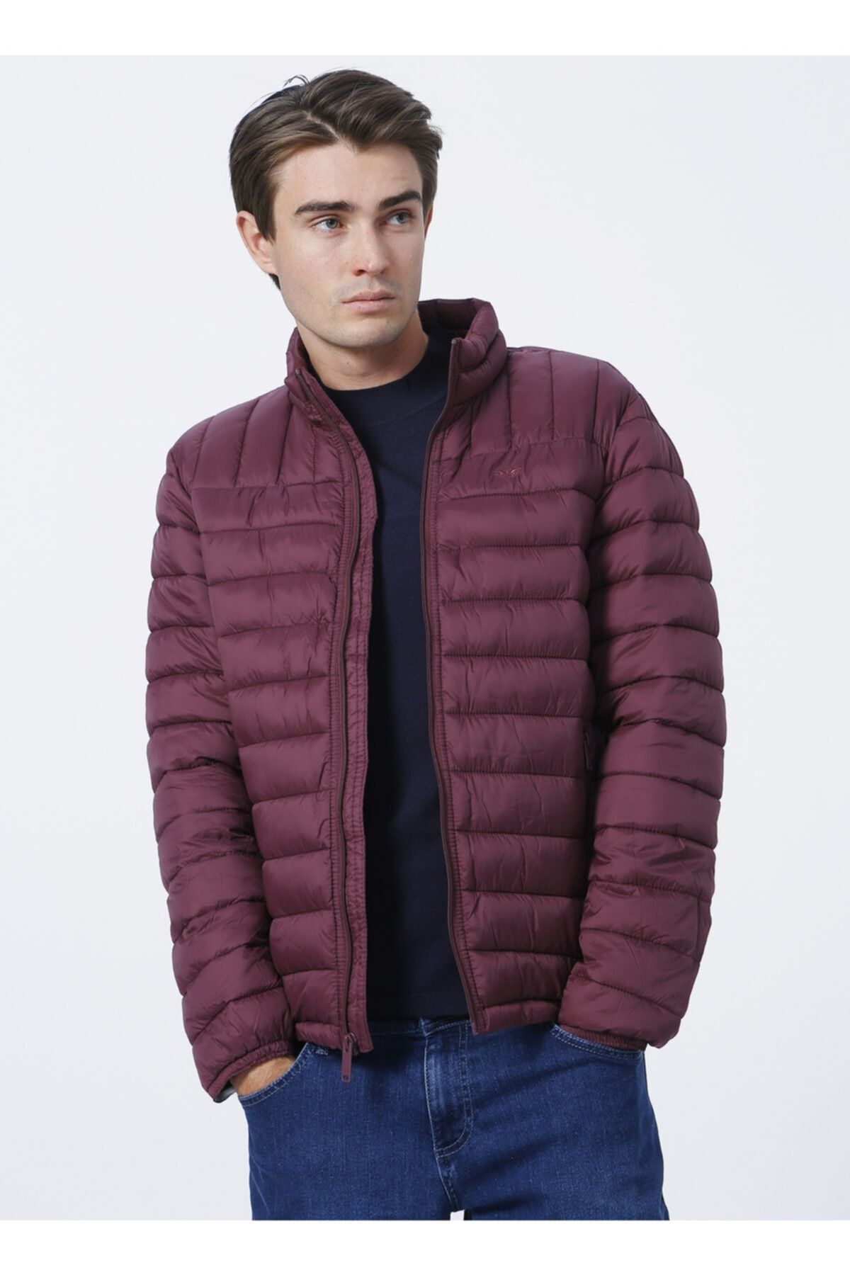 Dockers-A1437-0000 Jacket Collar Long Sleeve Regular Fit Red Men's Coat 5