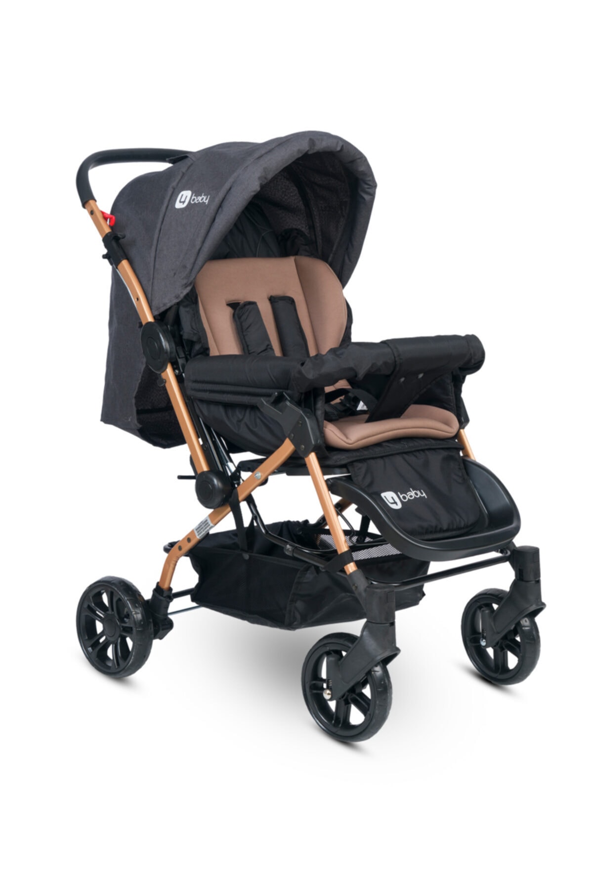 4 Baby Olympus Gold-Antrasit Travel Sistem Bebek Arabası Seyahat Sistem Çift Yön Puset Taşıma Koltuğu NE11961