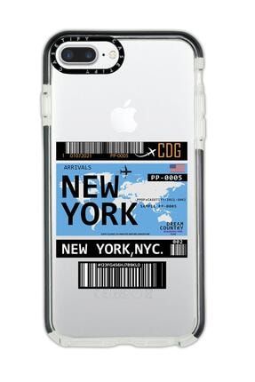 Iphone 7 Plus Casetify New York Desenli Anti Shock Premium Silikonlu Siyah Kenar Detaylı Telefon Kıl newyorkcstfy7plus