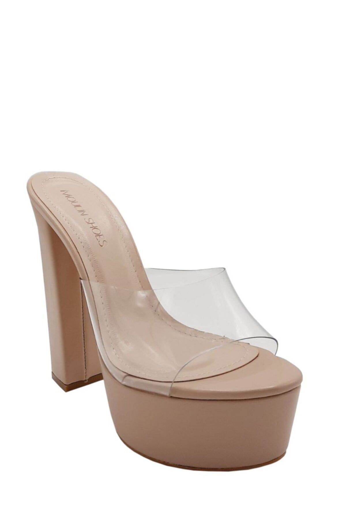 کفش مجلسی زنانه شفاف از 010 212019 اورجینال Moulin Shoes