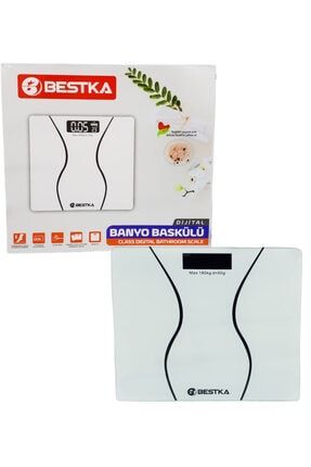 Beyaz Dijitalli Banyo Tartısı(baskülü) BSK-899