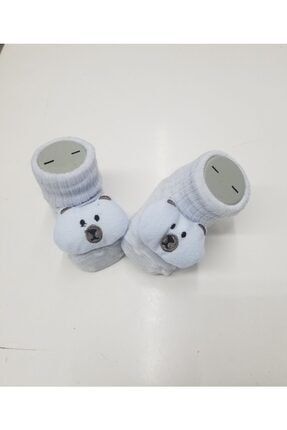 Bear Aksesuarlı Bebek Çorap bbearmavi