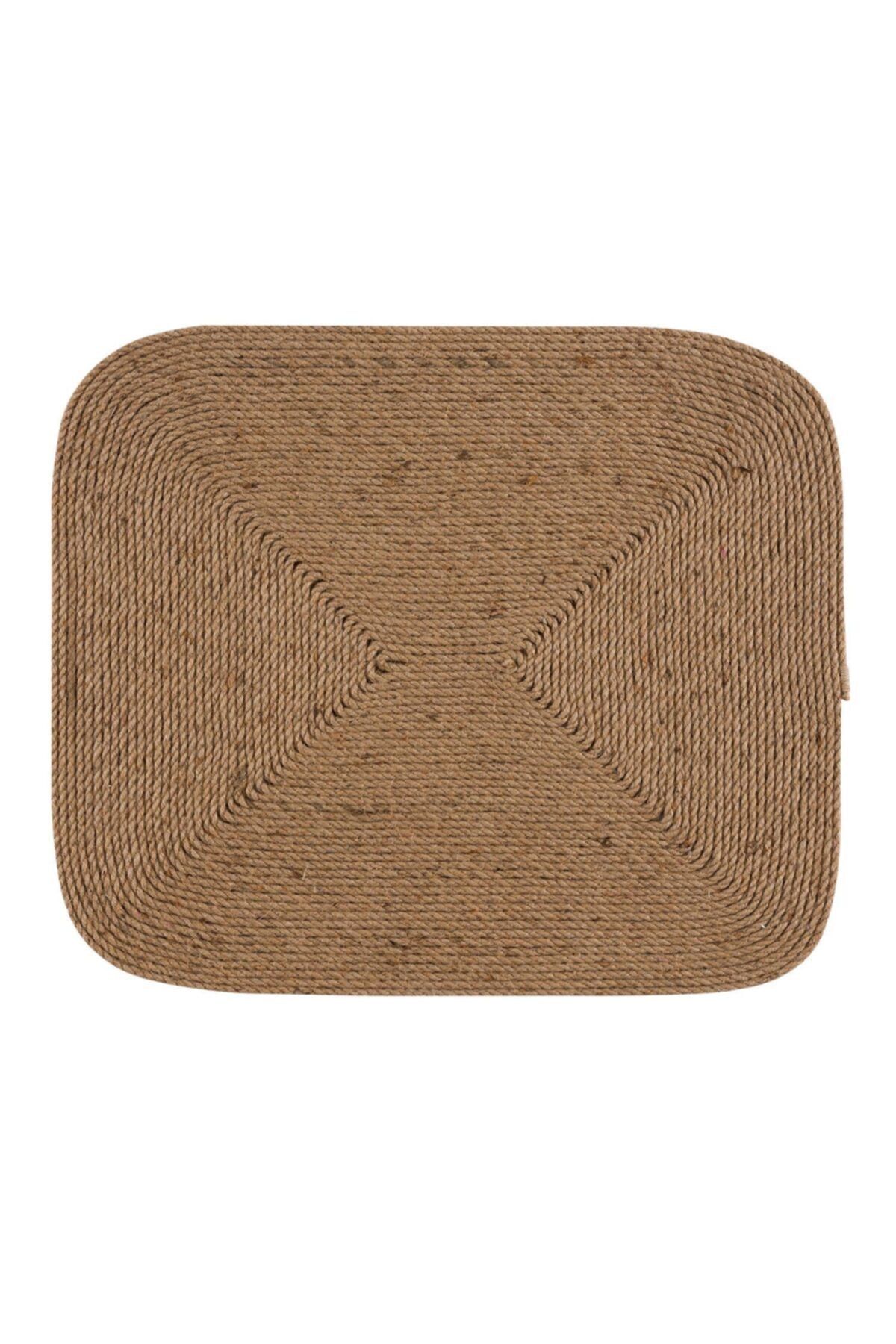 Aylem Home Jüt Hasır Halı El Dokuma Paspas 50 X 60