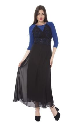 Kadın Taşlı Kemerli Elbise F7-0700 F7-0700