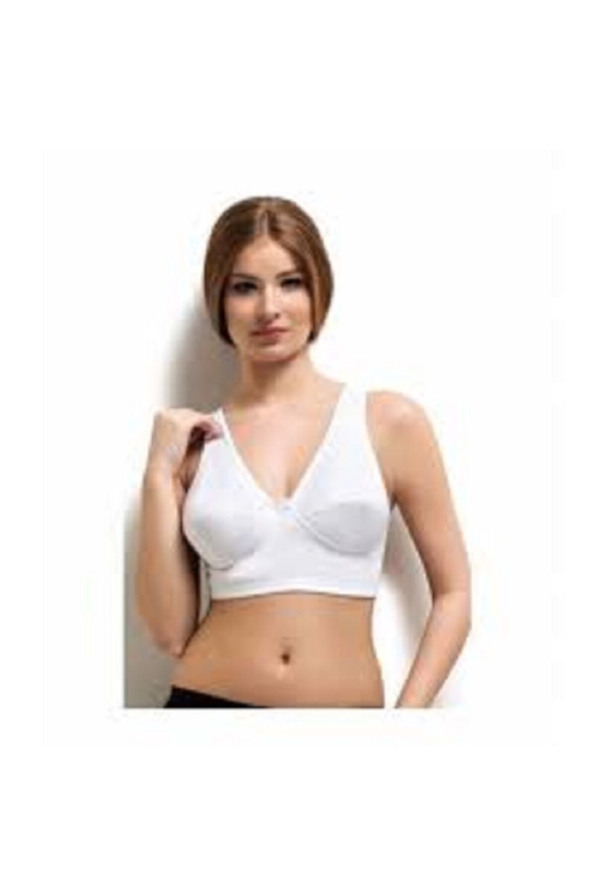 Tutku Women's Half Tank Top Body Bra 100% Cotton 6 Pack 0152 - Trendyol