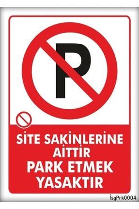 Site Park Etmek Yasak Tabela 25x35 Cm Levha 4 Adet 4hsnsitepark