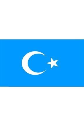 Masa Üstü Doğu Türkistan Bayrağı 15x23cm Masa Bayrağı 9789567745239
