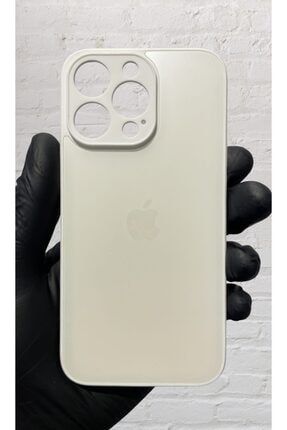 Iphone 13 Pro Max - Mat Cam Lansman Içi Süet Logolu Kapak Koyurucu Kılıf Silikon Mtt13pm