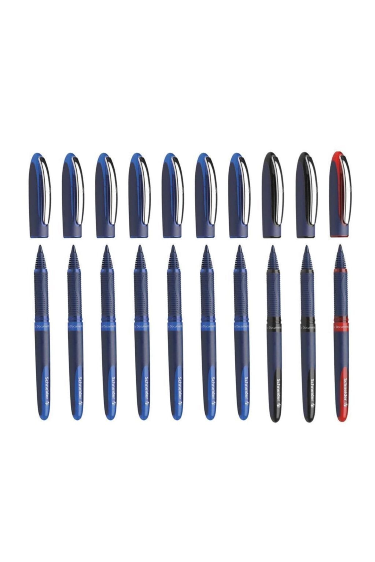 SCHNEIDER One Business 0,6 Mm Roller Imza Kalemi 7 Mavi 2 Siyah 1 Kırmızı