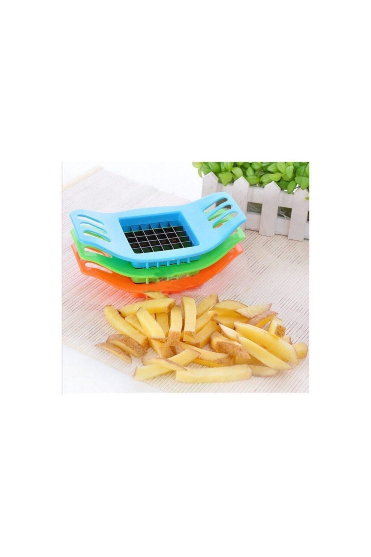 Patates Dilimleyici Kare Dizayn Chopper Chips Sebze Meyve Doğrayıcı