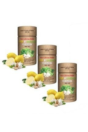 Limon Maydanoz Sarımsak Kürü 60 Softgel X 3 Kutu Limon Sarımsak Kürü 3srm