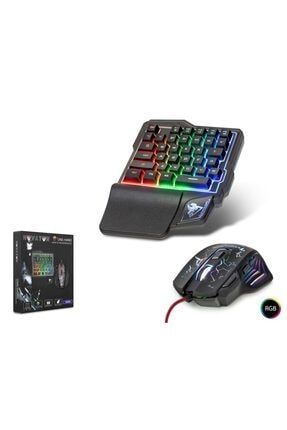 Pubg Ledli Oyun Klavye + Mouse Oyuncu Seti G506 Usb Kablolu BW5439