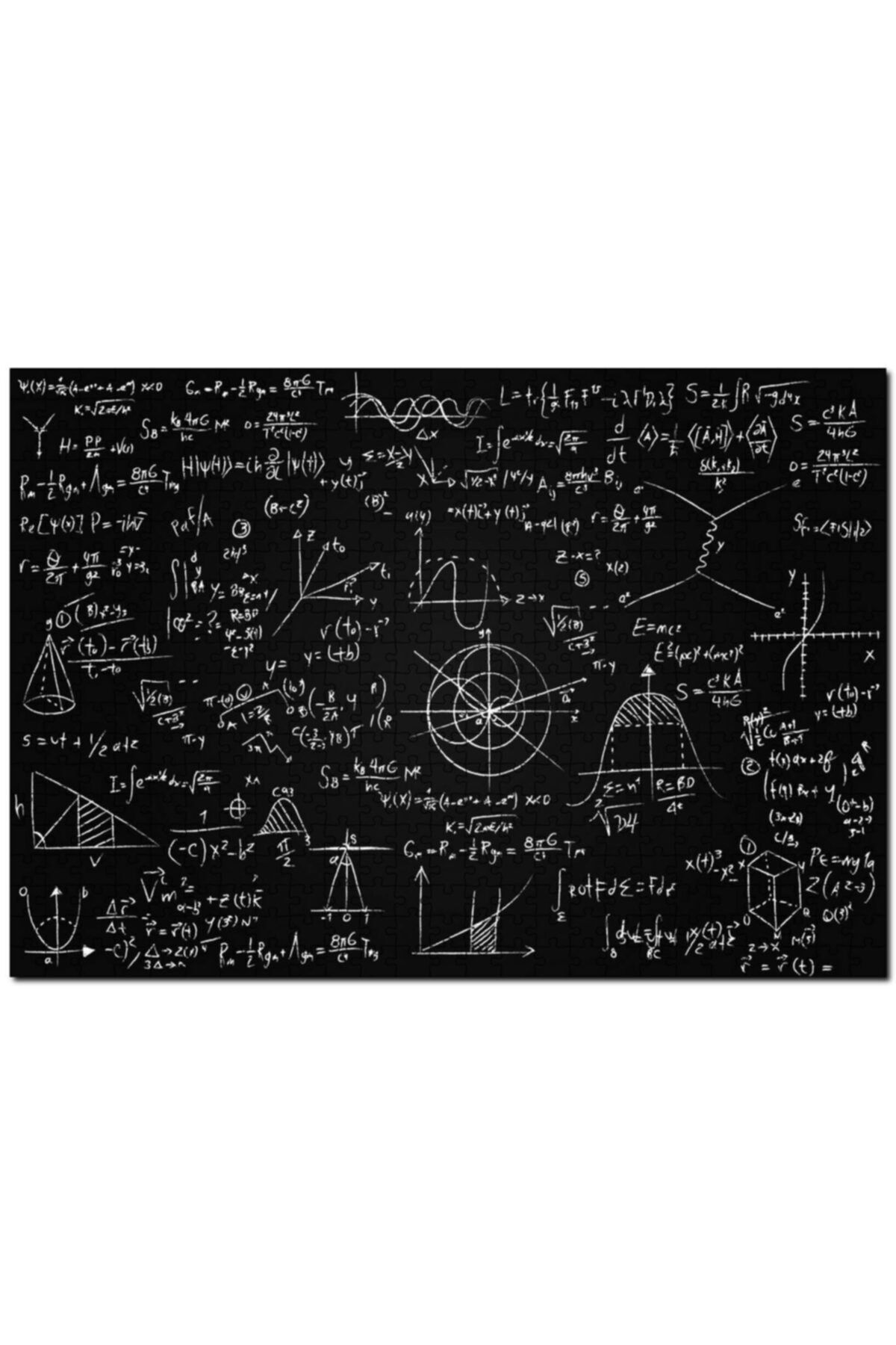 Cakapuzzle Karatahta Üzerinde Yazılı Matematik Denklemleri 1000 Parça Puzzle Yapboz Mdf(ahşap)