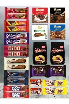 Çikolata Aşkı 26 Parçalık Atıştırmalık Paketi 113