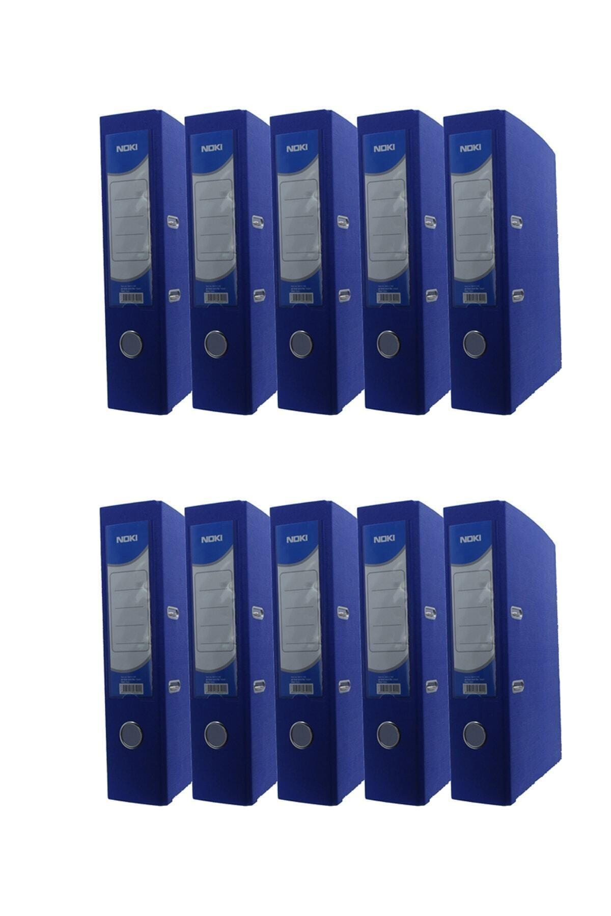 Geniş Plastik Klasör (56411-130) Mavi 10 Lu Paket