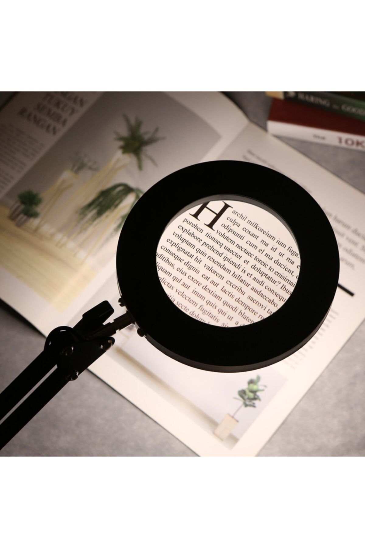 DailyTech-Multifunctional Table Top Foldable 5/8x Illuminated Magnifier 4