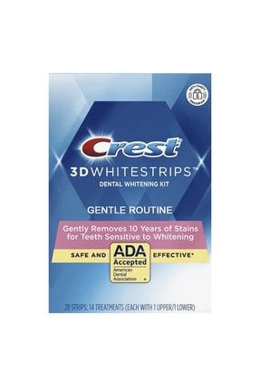 3d Whitestrips Dental Whitening Kit Gentle Routine (DİŞ BEYAZLATMA BANTLARI) 1 Kutu Crest Gentle Routine Diş Bandı