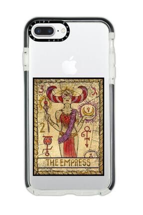 Iphone 7 Plus Casetify The Empress Desenli Anti Shock Premium Silikonlu Siyah Kenar Detaylı Telefon theempresscstfy7plus