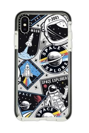 Iphone X Uyumlu Casetify Space Desenli Anti Shock Premium Silikonlu Siyah Kenar Telefon Kılıfı spacesyhyldzcstfyx