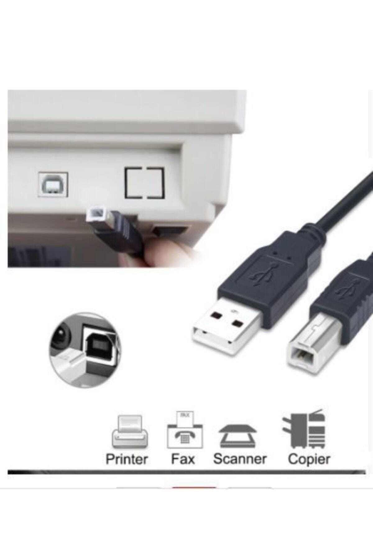 Yazıcı Kablosu Ara Printer Usb Bağlantı Bağlama Kablo Network Lazer Hp Canon Brother