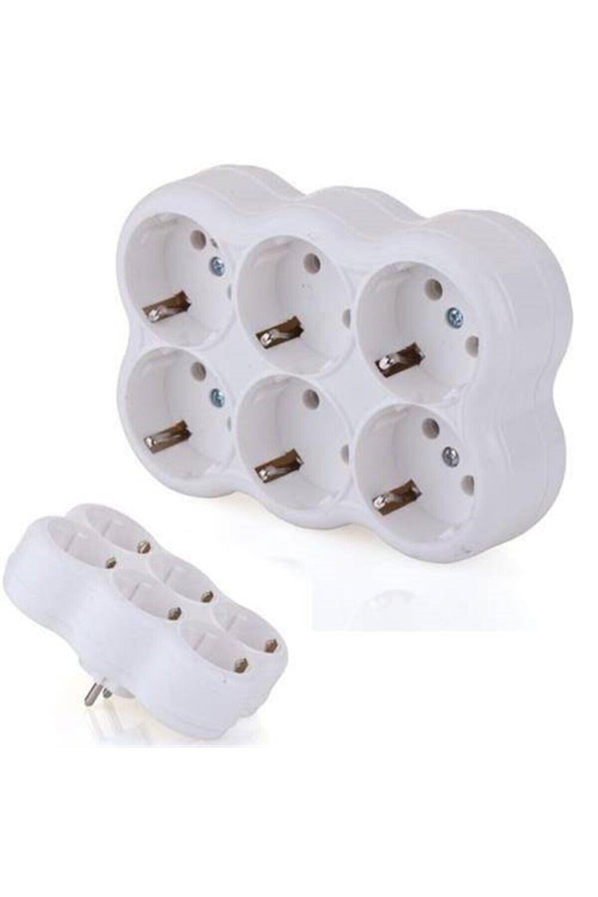 Kenpool 6'lı Üçlü Priz Kablosuz Golyat Priz Çoğaltıcı Topraklı Çoklayıcı