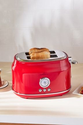 Retro Ekmek Kızartma Makinesi Kırmızı 153.03.06.5140