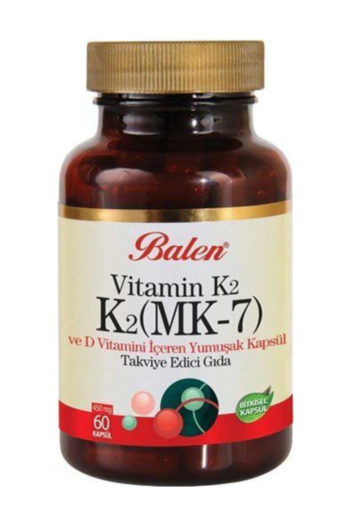 Balen Vitamin K2 D Vitamini K2 Mk7 450 Mg 60 Kapsül