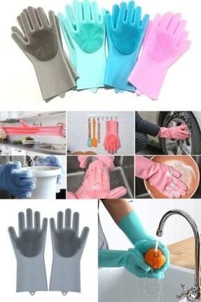 Magic Gloves Sihirli Bulaşık Eldiveni Mutfak Banyo Temizleme Fırçası Oto Ev Iş Pratik 8564154651İK