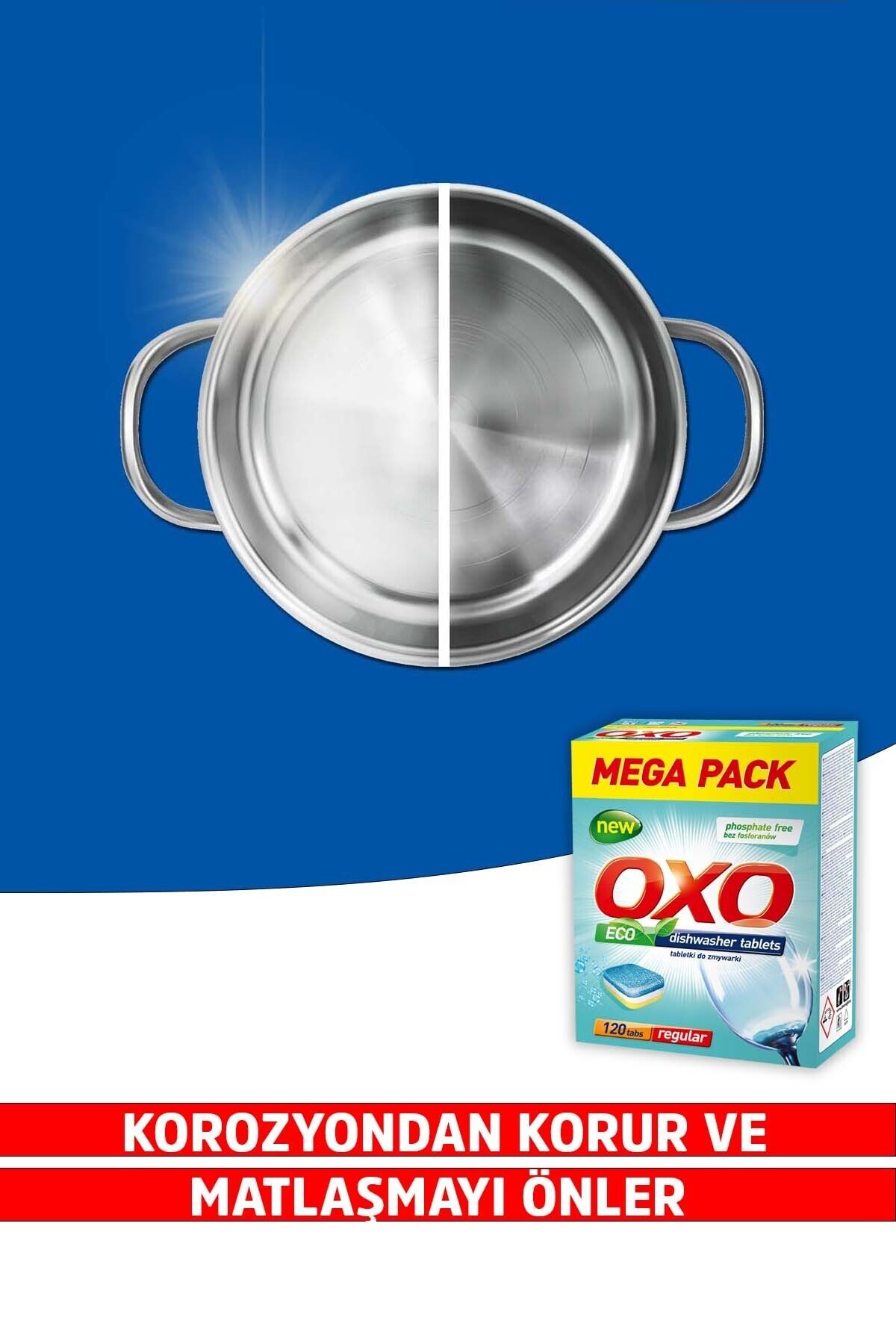 Oxo 240 Adet Bulaşık Makinesi Tableti Mega Paket Deterjan Hepsi Bir Arada (120x2) ZO10060